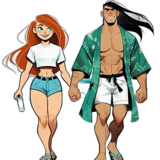 concept art, cartoon, comic book art, anime transparent PNG cut-out