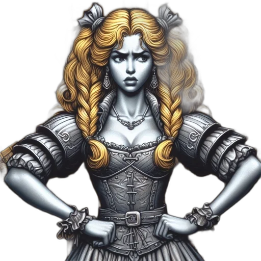 sword, dress, staff, crown transparent PNG cut-out