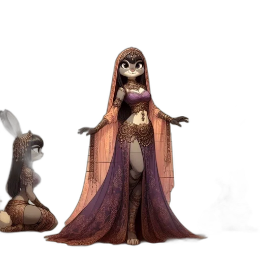 dress, concept art, fantasy art, 3d render transparent PNG cut-out