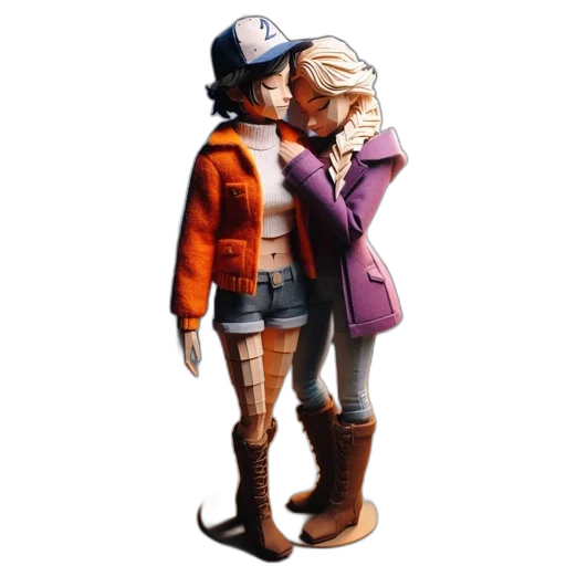 hat, jacket, concept art, 3d render transparent PNG cut-out