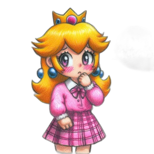 staff, dress, crown, pixel art transparent PNG cut-out