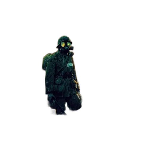 jacket, mask, umbrella, creature transparent PNG cut-out