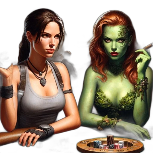 fantasy art, comic book art, concept art, photorealistic transparent PNG cut-out