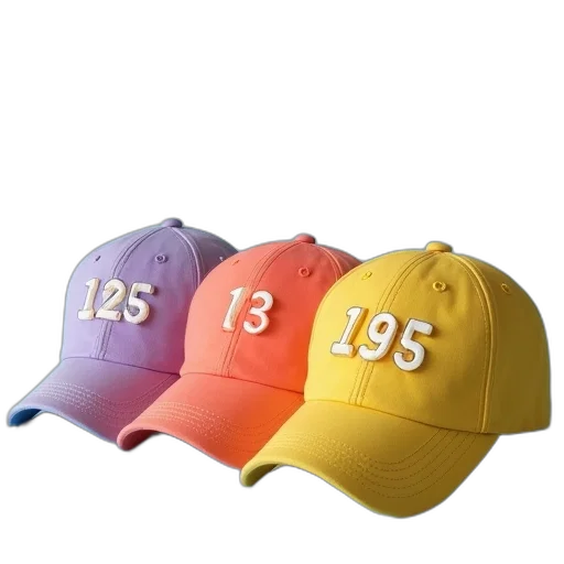 hat, 3d render, colorful, pastel transparent PNG cut-out
