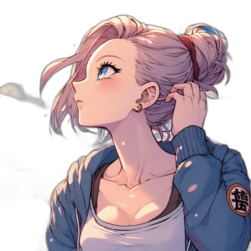 jacket, face, comic book art, anime transparent PNG cut-out