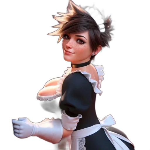 dress, staff, weapon, face transparent PNG cut-out
