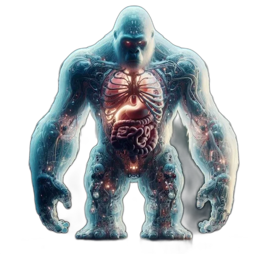 creature, robot, animal, face transparent PNG cut-out