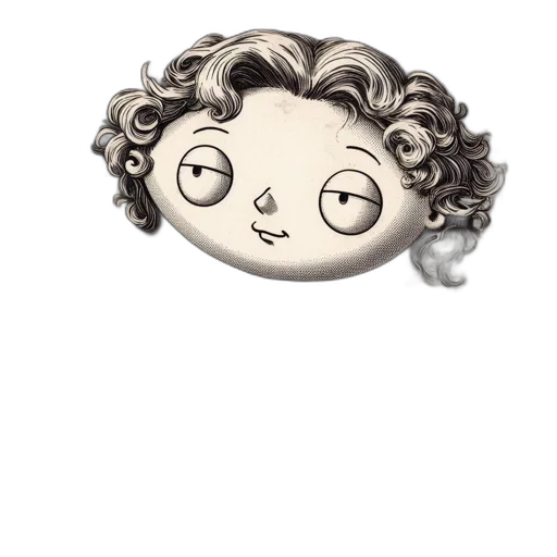 hair, mask, face, staff transparent PNG cut-out