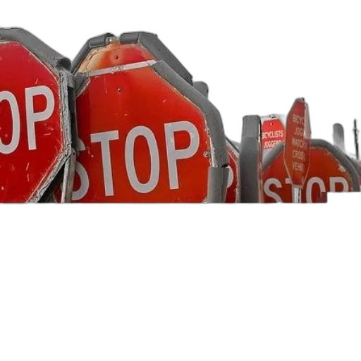 weapon, row, red, stop transparent PNG cut-out