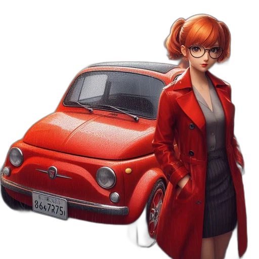 car, jacket, dress, concept art transparent PNG cut-out