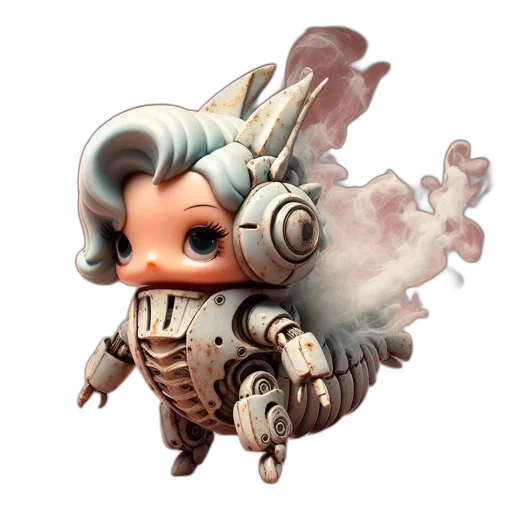 dragon, robot, creature, weapon transparent PNG cut-out