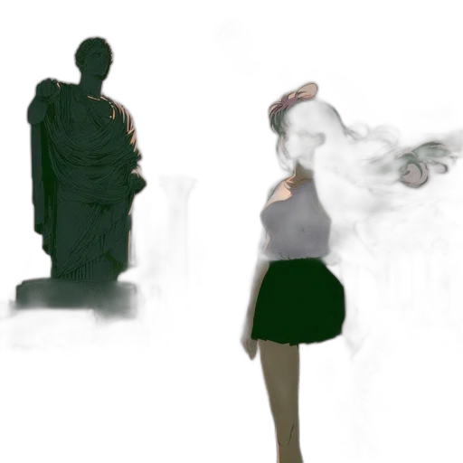 dress, mask, staff, concept art transparent PNG cut-out