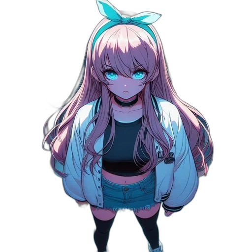 mask, creature, hair, jacket transparent PNG cut-out