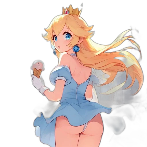 dress, staff, crown, concept art transparent PNG cut-out