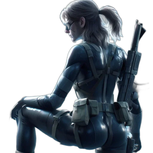 weapon, jacket, concept art, cyberpunk transparent PNG cut-out