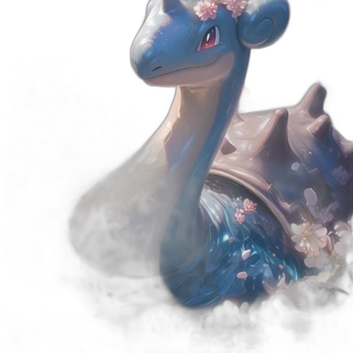 dragon, creature, mask, staff transparent PNG cut-out
