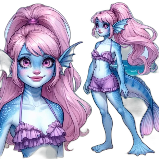 concept art, fantasy art, watercolor, pixel art transparent PNG cut-out