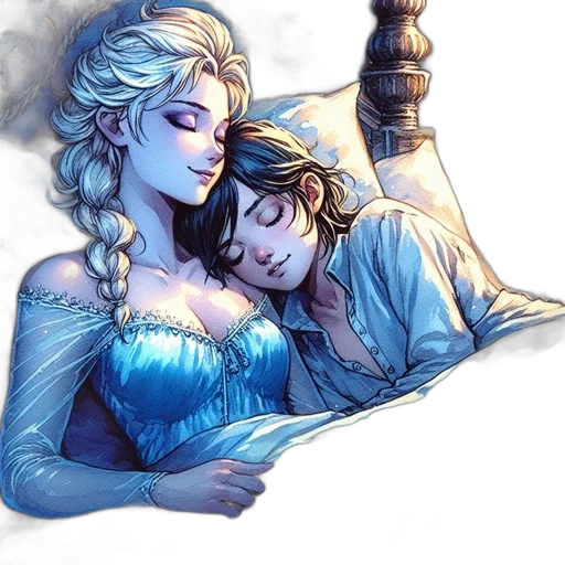 fantasy art, watercolor, comic book art, concept art transparent PNG cut-out