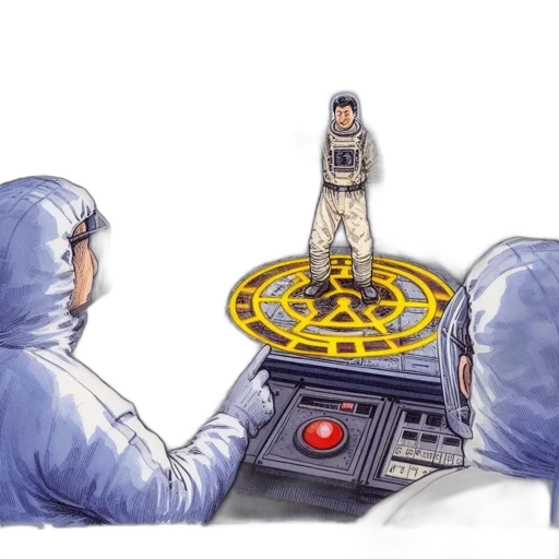 robot, jacket, concept art, outer space transparent PNG cut-out