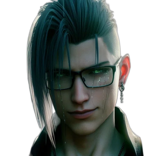 face, staff, hair, jacket transparent PNG cut-out