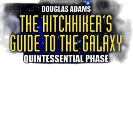 outer space, hitchhiker, guide, galaxy transparent PNG cut-out