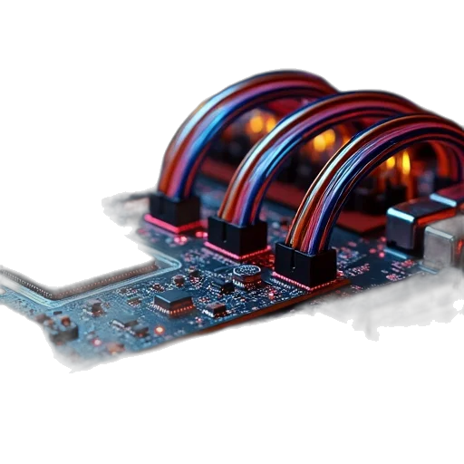 crown, robot, 3d render, cyberpunk transparent PNG cut-out