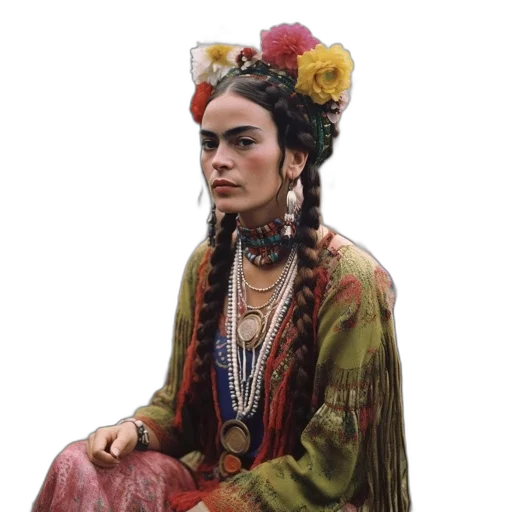 jewelry, face, crown, staff transparent PNG cut-out