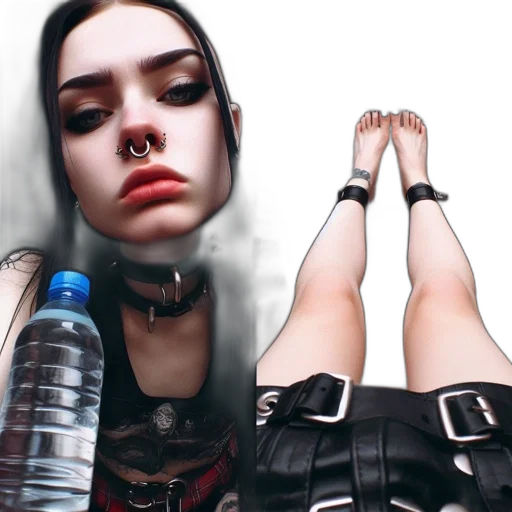 shoes, robot, jewelry, face transparent PNG cut-out
