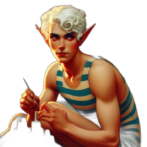 staff, creature, fantasy art, concept art transparent PNG cut-out