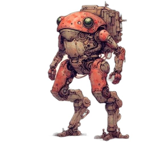 robot, creature, weapon, concept art transparent PNG cut-out