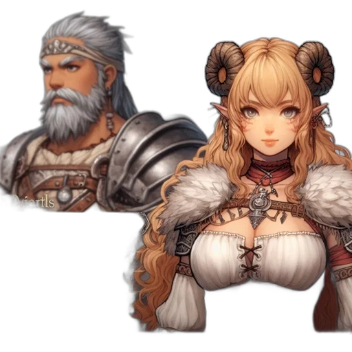 fantasy art, concept art, pixel art, anime transparent PNG cut-out