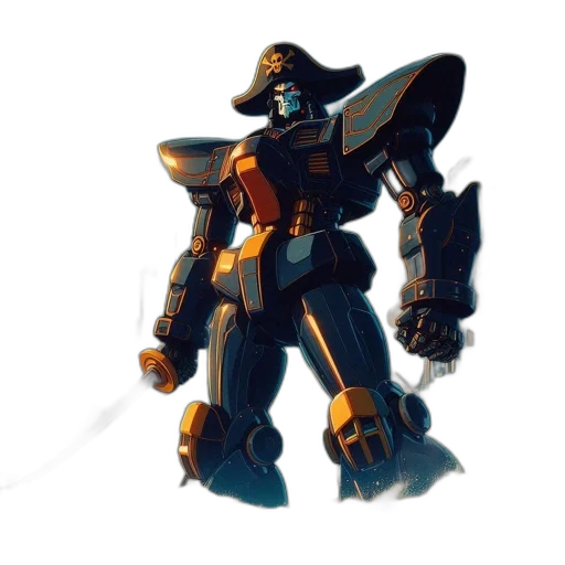 robot, weapon, concept art, 3d render transparent PNG cut-out