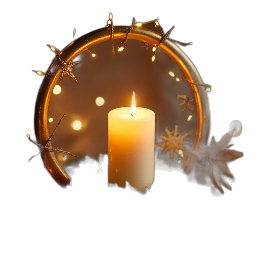 golden, christmas, decoration, frame transparent PNG cut-out