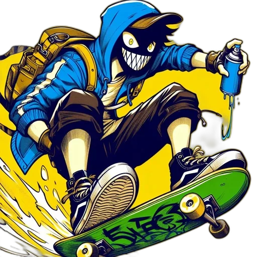 comic book art, concept art, cartoon, anime transparent PNG cut-out