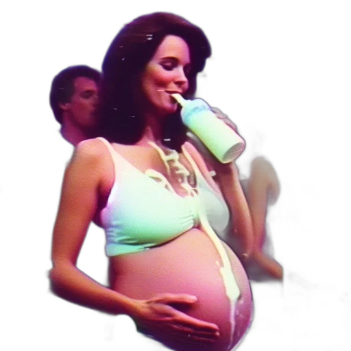 vaporwave, photorealistic, green, festive transparent PNG cut-out