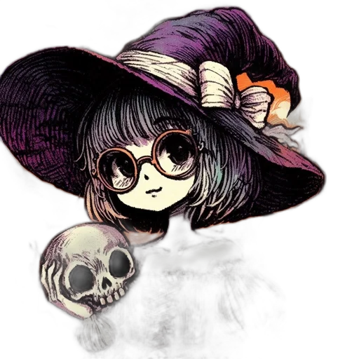 hat, mask, staff, fantasy art transparent PNG cut-out