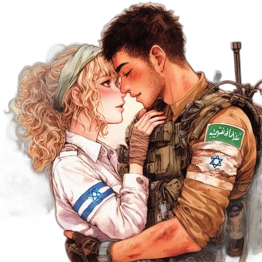 weapon, jacket, watercolor, comic book art transparent PNG cut-out