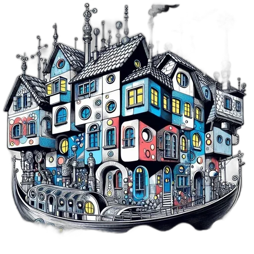 building, furniture, concept art, watercolor transparent PNG cut-out