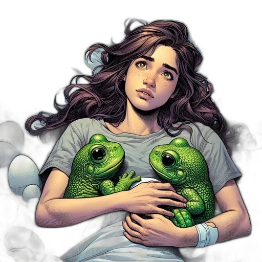 comic book art, concept art, fantasy art, photorealistic transparent PNG cut-out
