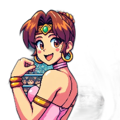 jewelry, weapon, staff, pixel art transparent PNG cut-out