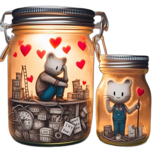 concept art, oil painting, fantasy art, two transparent PNG cut-out
