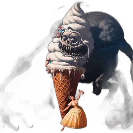 creature, food, dragon, mask transparent PNG cut-out
