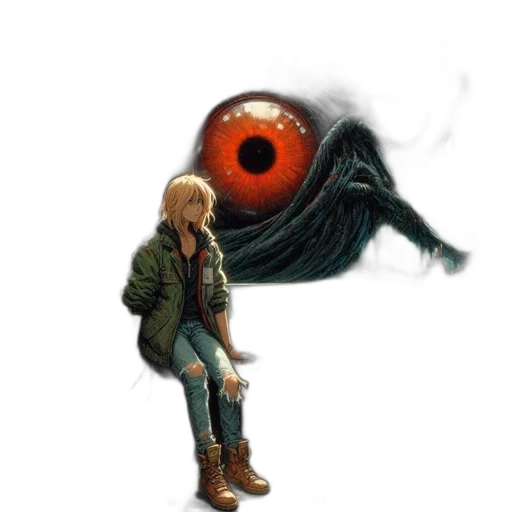 creature, jacket, animal, mask transparent PNG cut-out