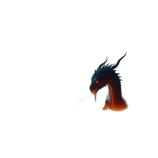 dragon, creature, animal, hair transparent PNG cut-out