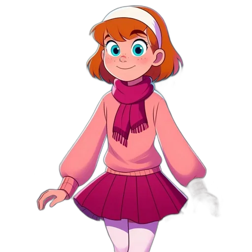 jacket, dress, staff, creature transparent PNG cut-out