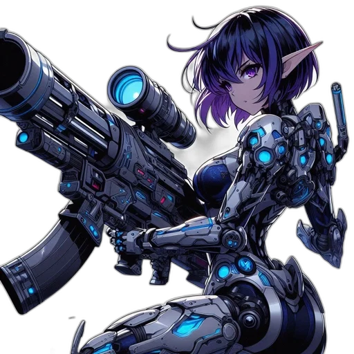 weapon, robot, staff, sword transparent PNG cut-out