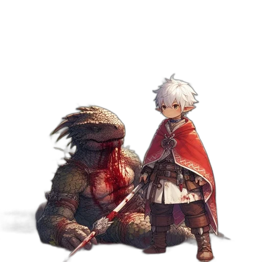 dragon, weapon, sword, creature transparent PNG cut-out