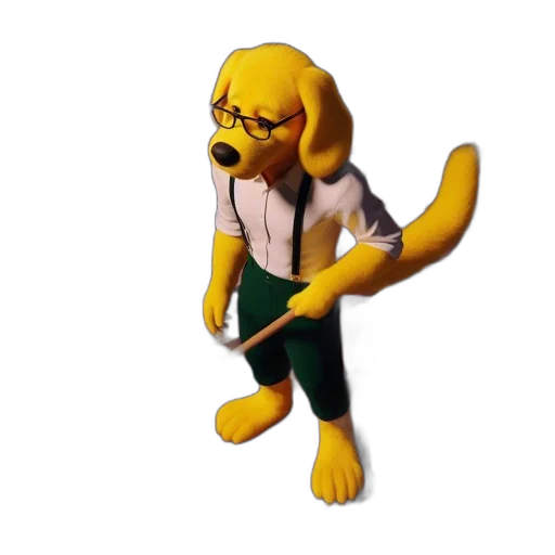 staff, animal, creature, 3d render transparent PNG cut-out
