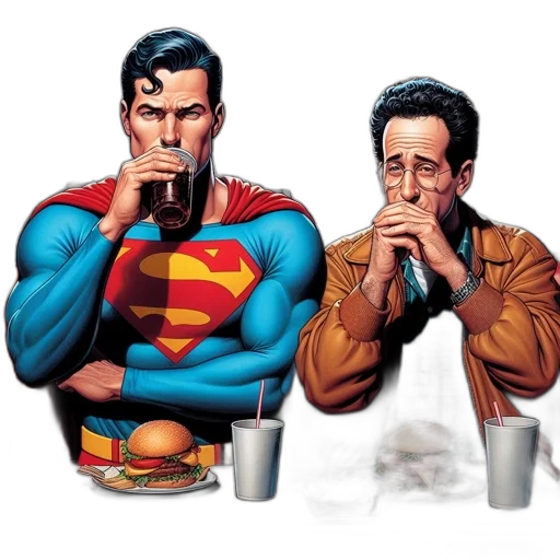 comic book art, concept art, two, individuals transparent PNG cut-out