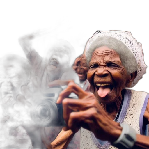 image, showing, several, elderly transparent PNG cut-out